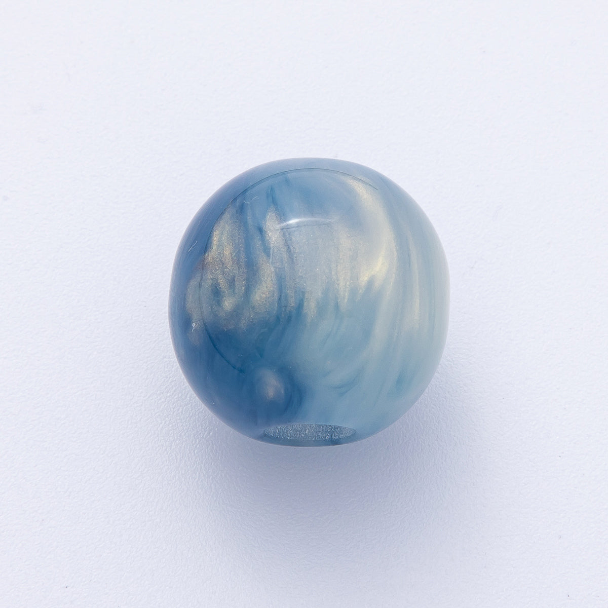 19mm Blue, Red, Black, Green, Brown Acrylic Resin Round Bead | B622 - B625
