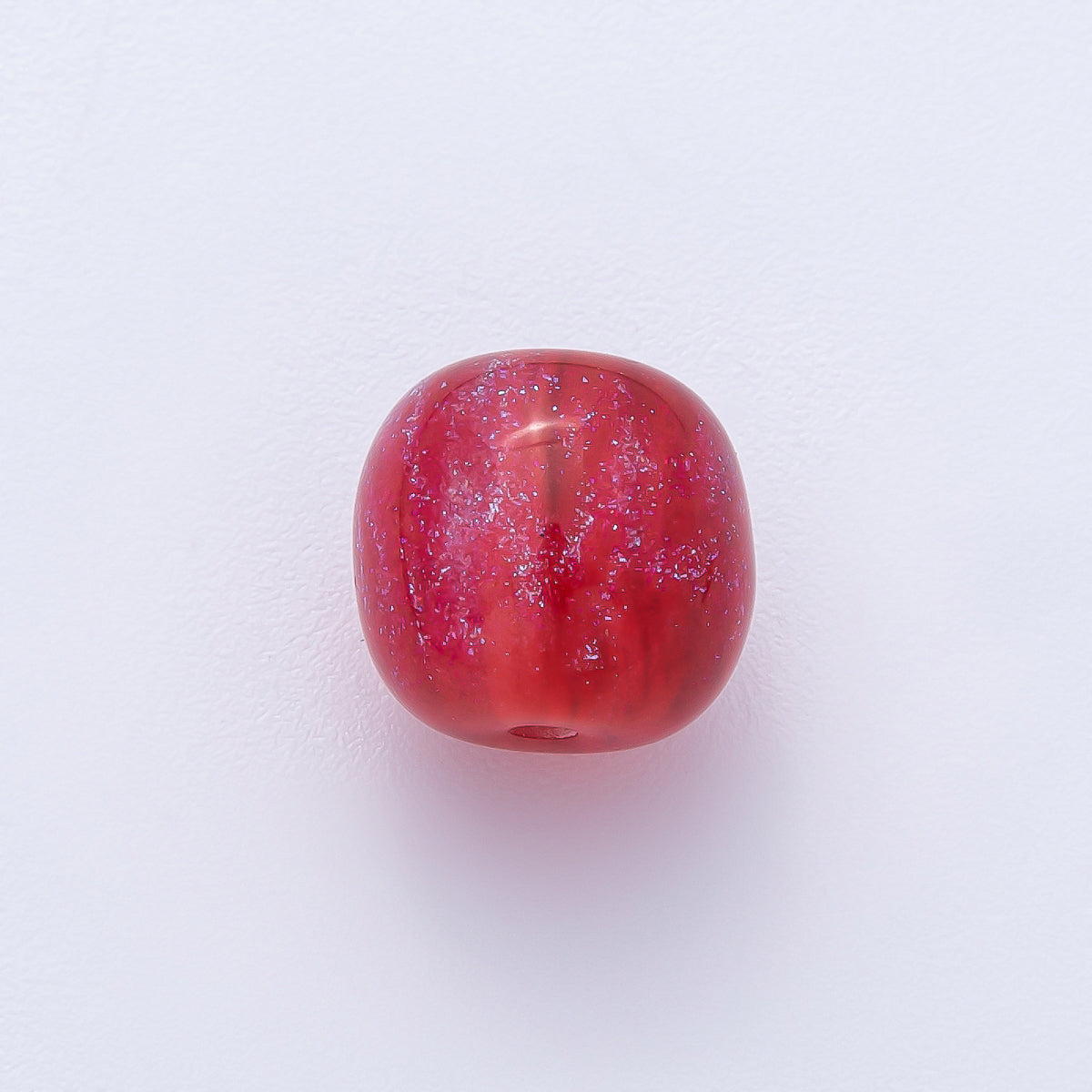 10pcs 12mm Black, Red, Blue, Grey, Green Glitter Resin Round Bead | B675 - B678