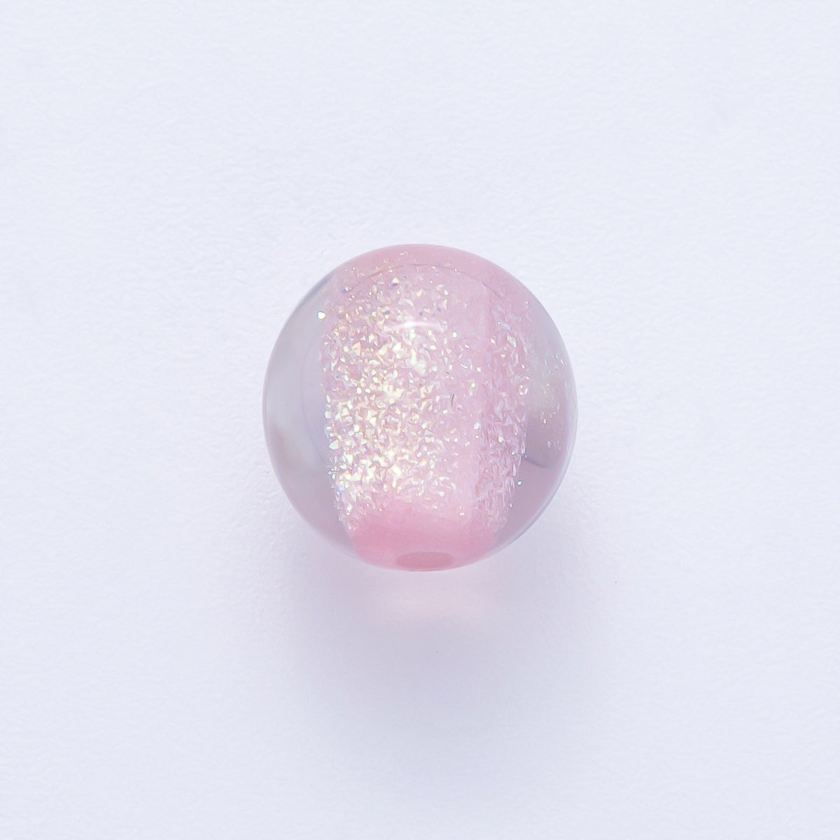 10pcs 12mm Green, Red, Grey, Purple, Black, Pink Glitter Resin Round Bead | B680 - B685