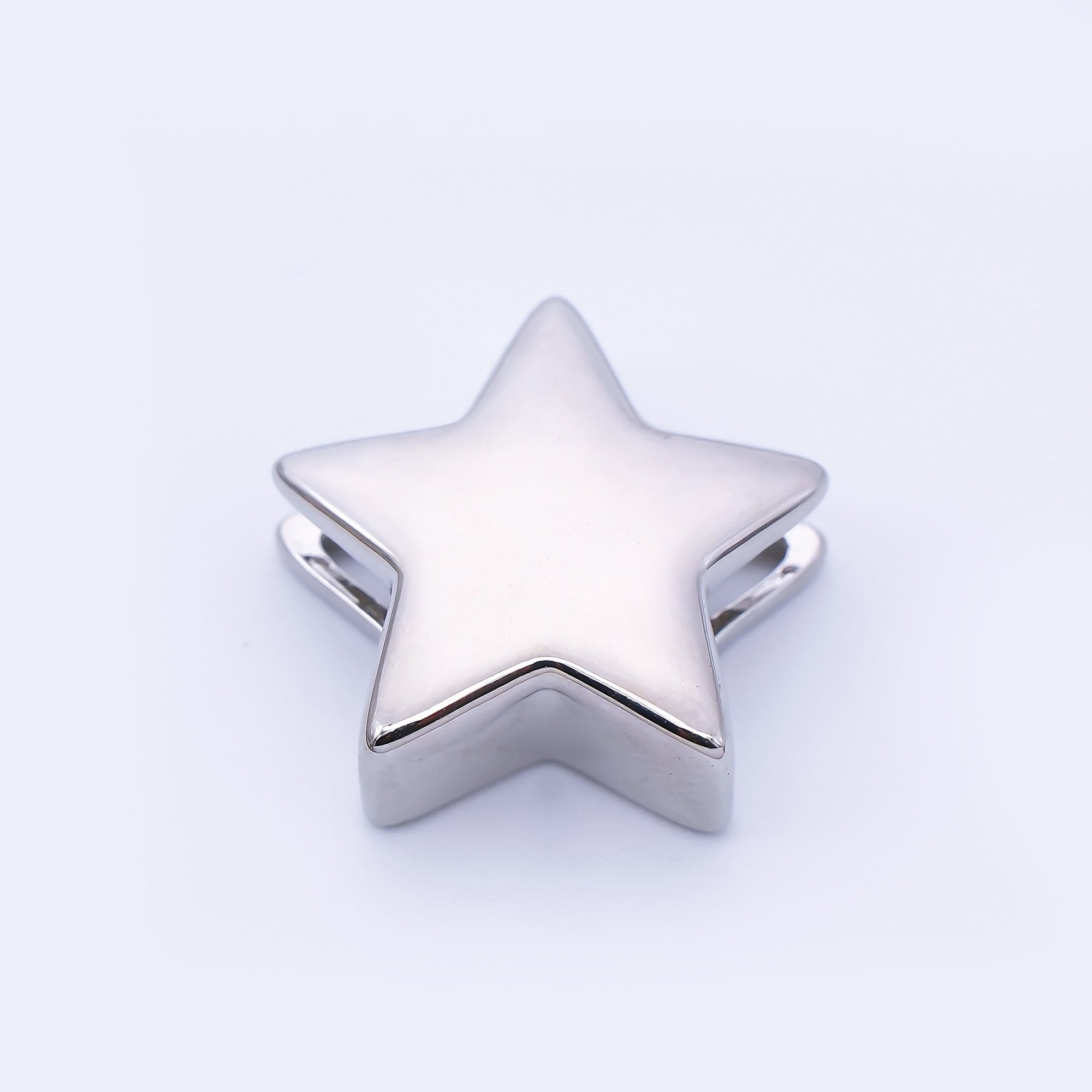 24K Gold Filled 22mm Celestial Star Minimalist Spacer Bead in Gold & Silver | B860
