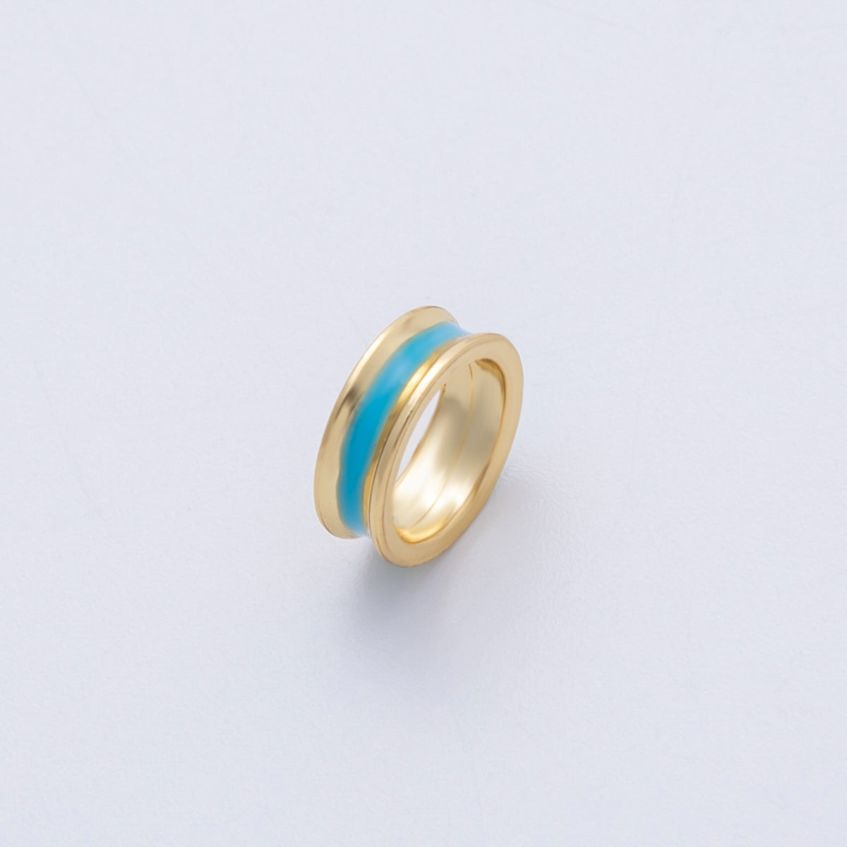 14K Gold Filled 10mm Enamel Rondelle Bead | Beads-00015 - Beads-00020