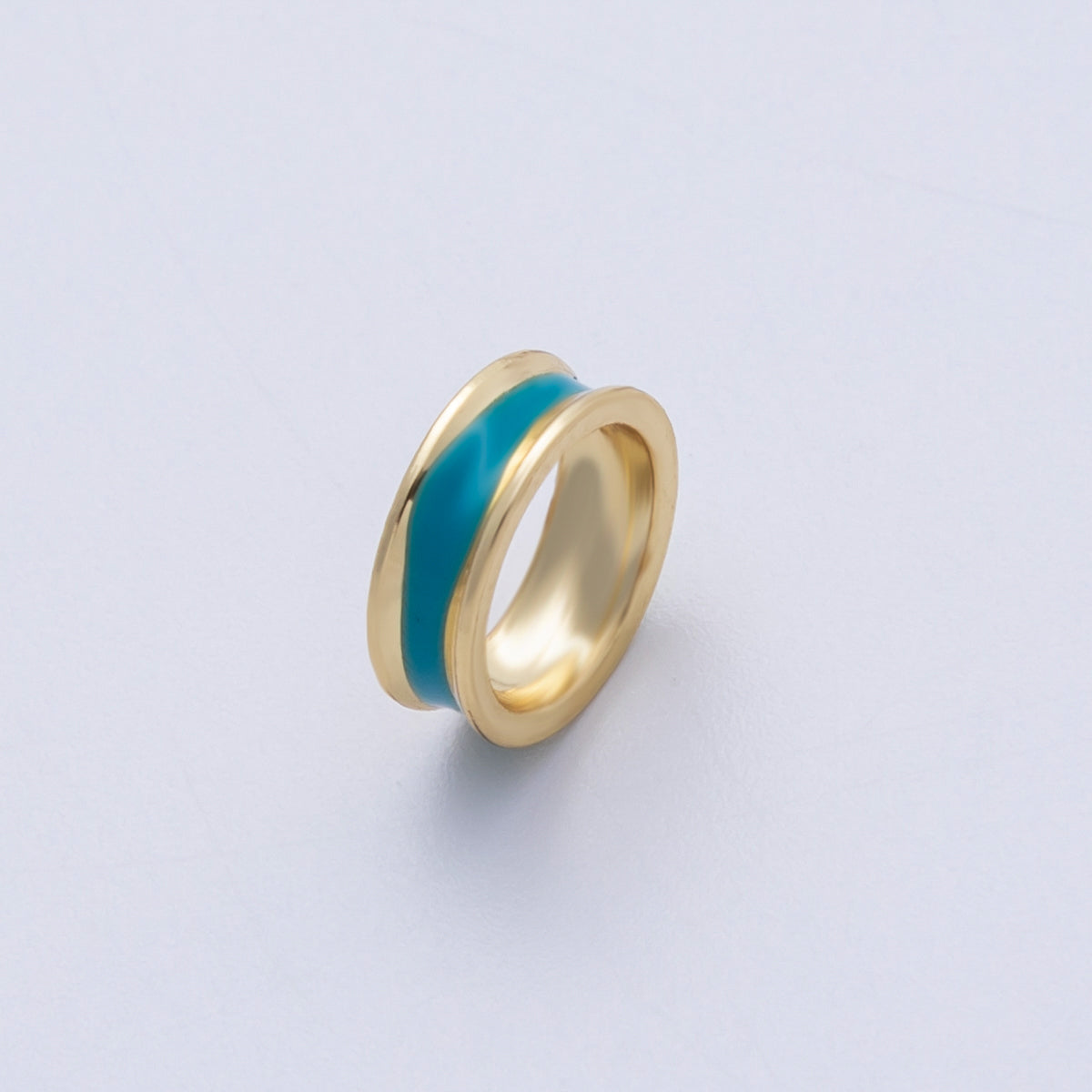 14K Gold Filled 10mm Enamel Rondelle Bead | Beads-00015 - Beads-00020