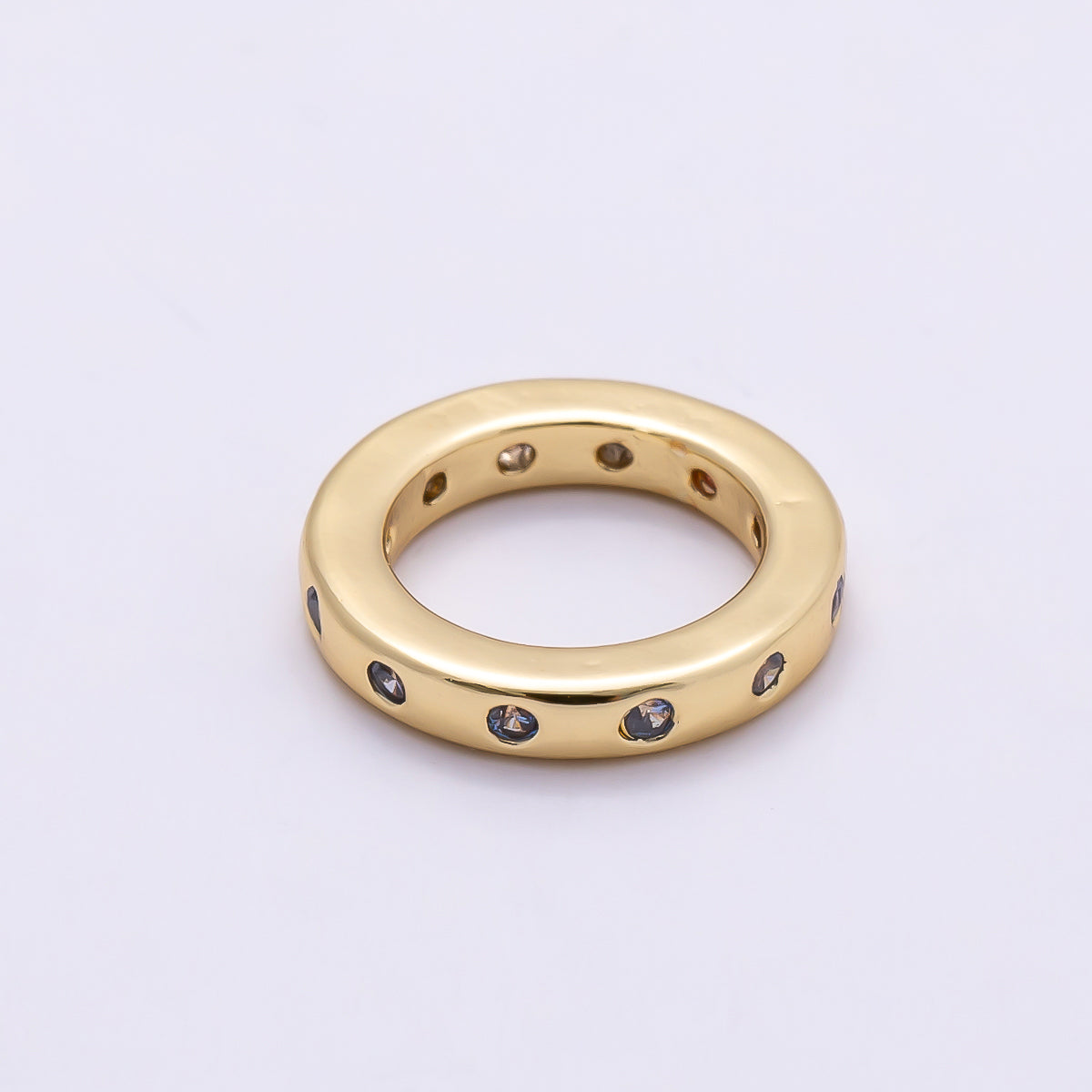 16K Gold Filled 10mm Birthstone CZ Dotted Spacer Beads | Beads-00339 ~ Beads-00338