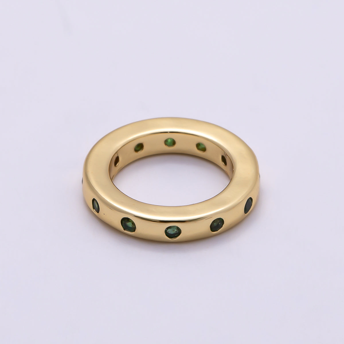 16K Gold Filled 10mm Birthstone CZ Dotted Spacer Beads | Beads-00339 ~ Beads-00338