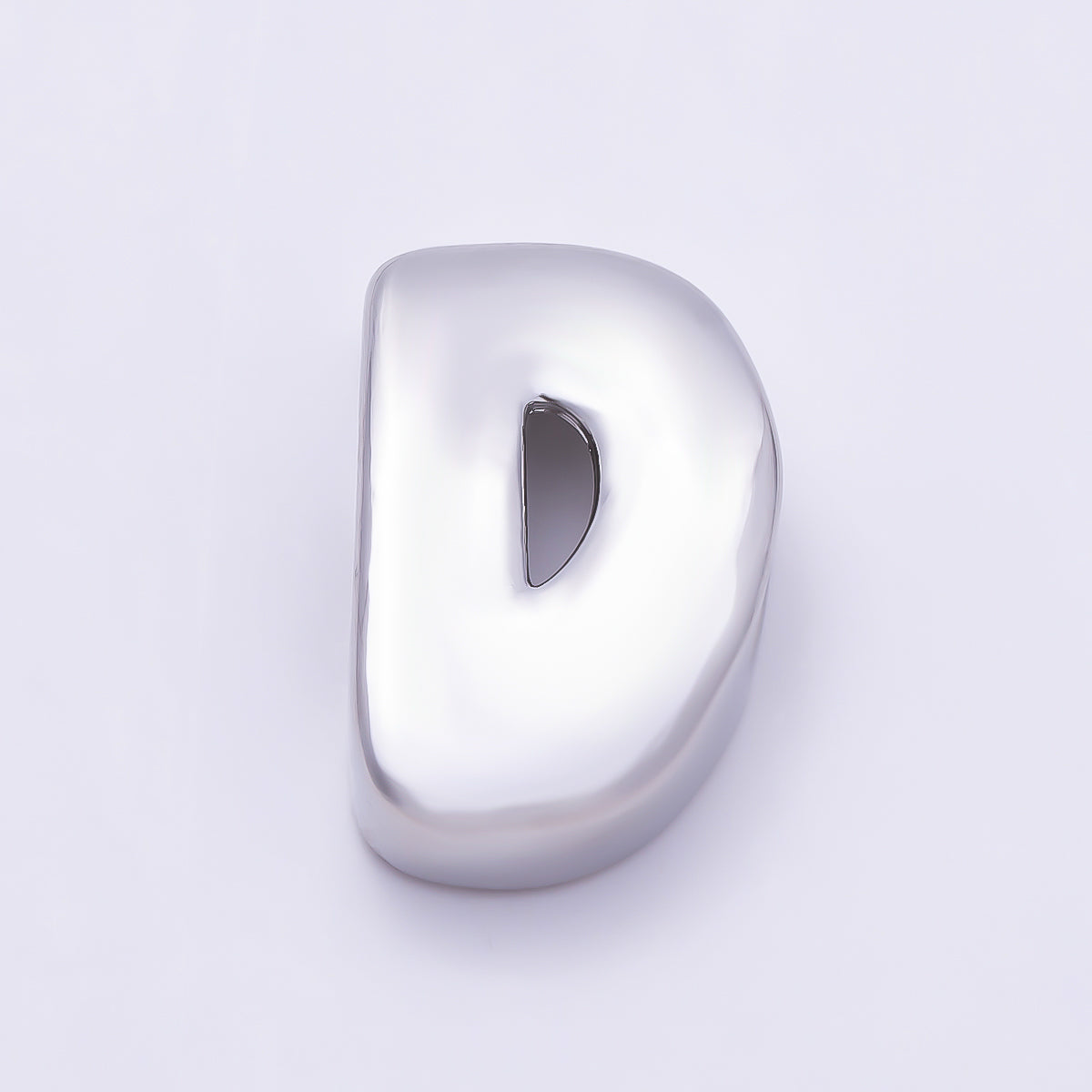 Silver 20mm Minimalist Chubby Initial Letter A-Z Alphabet Personalized Bead | Beads-00440 ~ Beads-00439 (Copy)