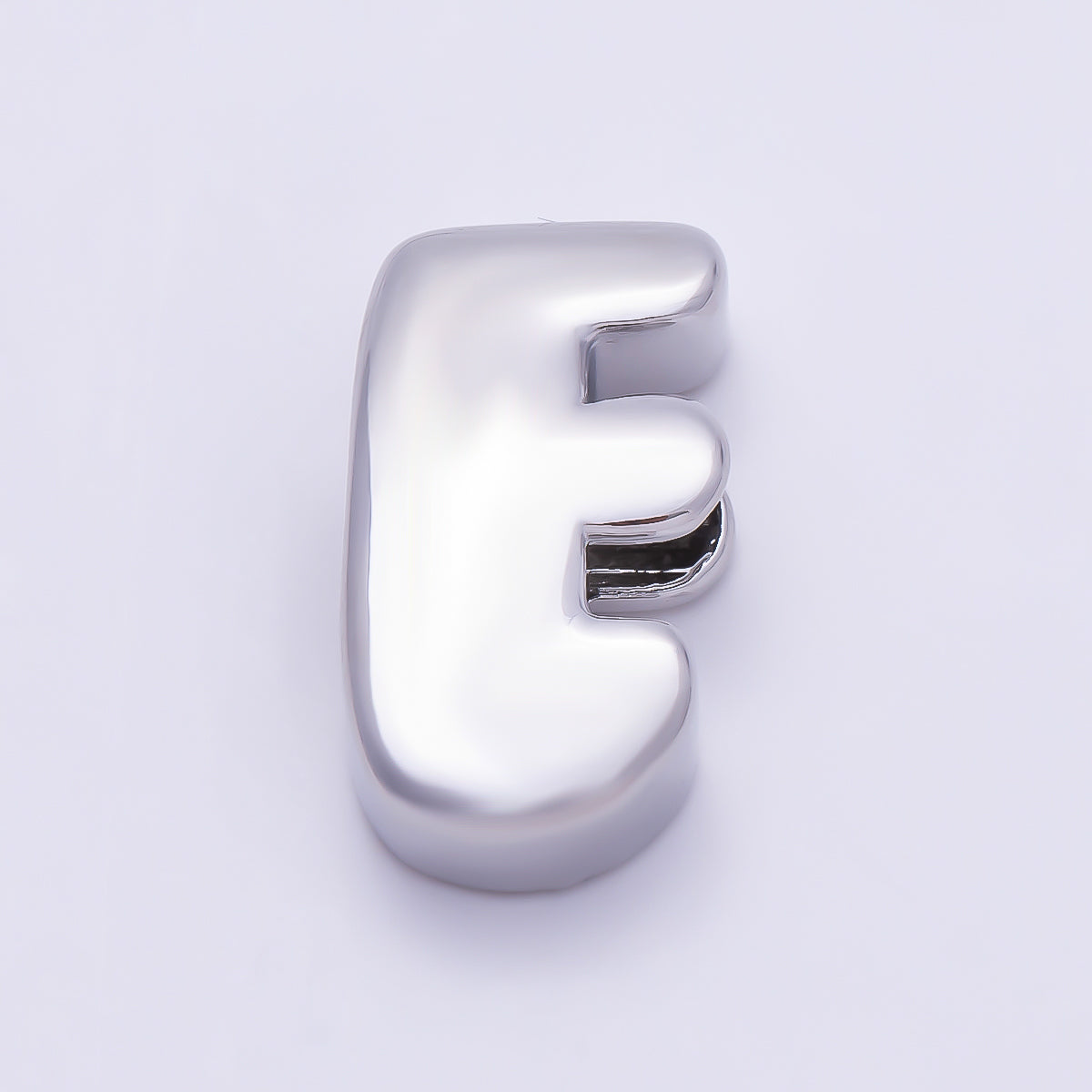 Silver 20mm Minimalist Chubby Initial Letter A-Z Alphabet Personalized Bead | Beads-00440 ~ Beads-00439 (Copy)