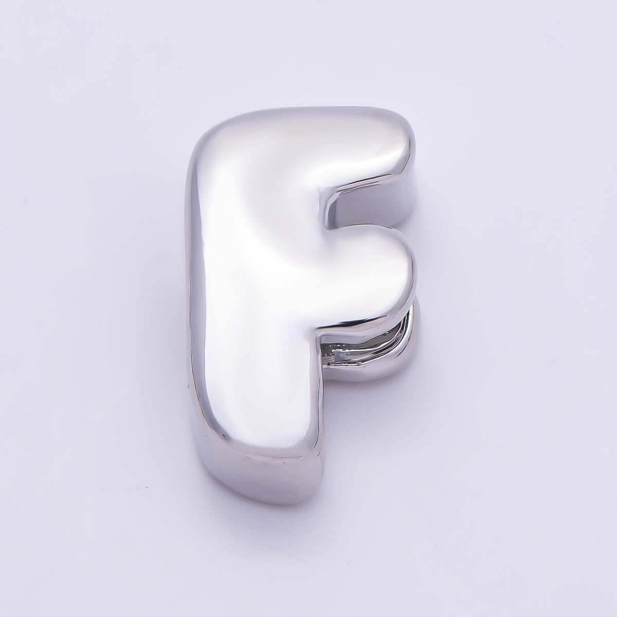 Silver 20mm Minimalist Chubby Initial Letter A-Z Alphabet Personalized Bead | Beads-00440 ~ Beads-00439 (Copy)