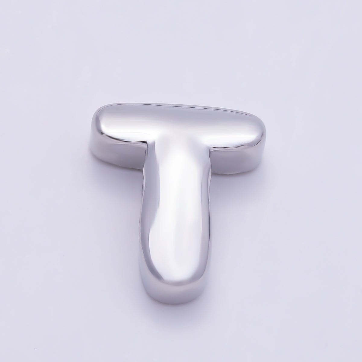 Silver 20mm Minimalist Chubby Initial Letter A-Z Alphabet Personalized Bead | Beads-00440 ~ Beads-00439 (Copy)