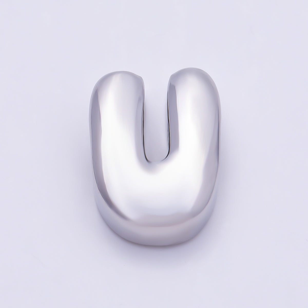 Silver 20mm Minimalist Chubby Initial Letter A-Z Alphabet Personalized Bead | Beads-00440 ~ Beads-00439 (Copy)