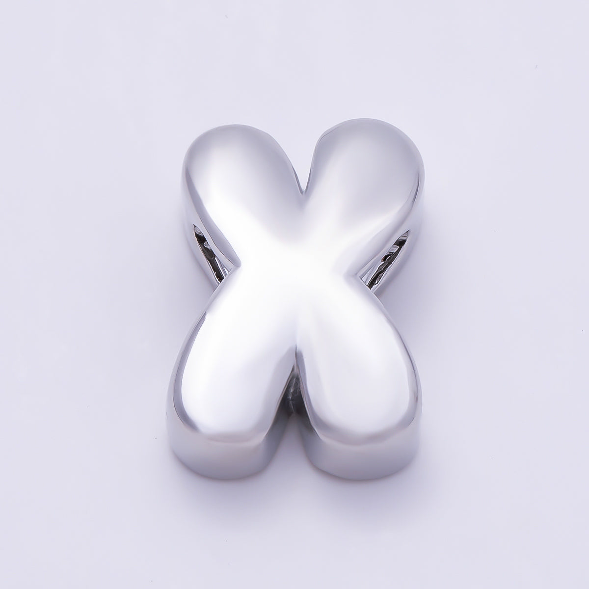 Silver 20mm Minimalist Chubby Initial Letter A-Z Alphabet Personalized Bead | Beads-00440 ~ Beads-00439 (Copy)