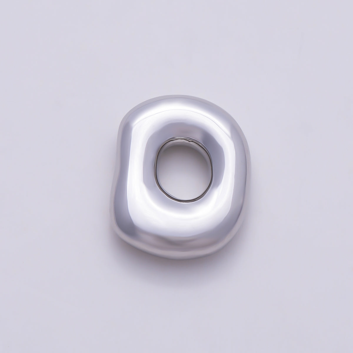 16K Gold Filled 13mm Puffy Organic Oval Pebble Spacer Bead | Beads-00565 - Beads-00566