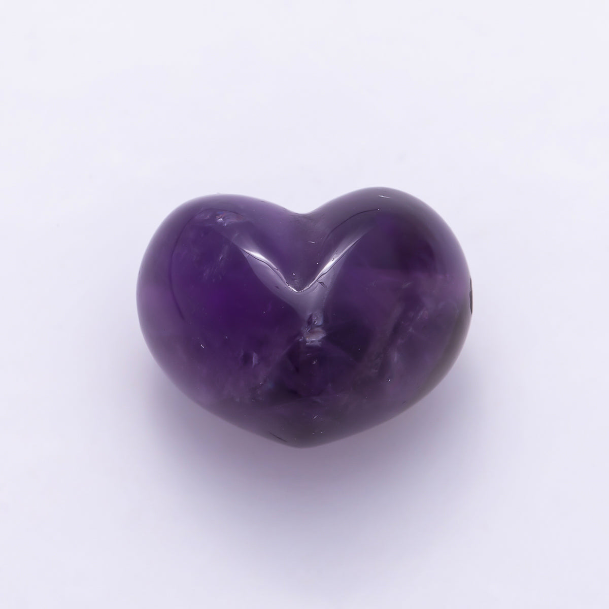 16K Gold Filled 15mm Natural Gemstone Puffy Heart Spacer Bead | Beads-00572 - Beads-00576