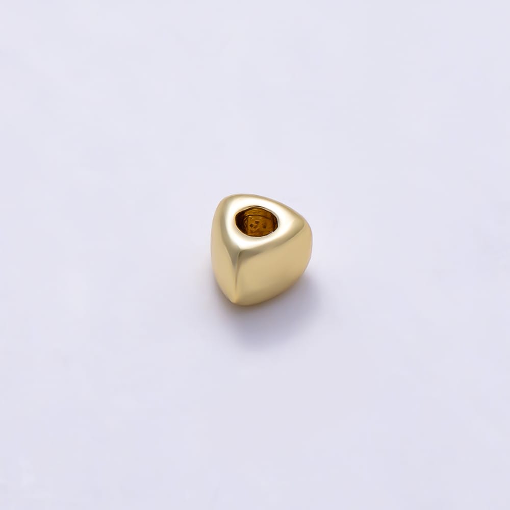 16K Gold Filled 3mm Minimalist Triangle Mini Spacer Bead by 10 Pieces | Beads-00600
