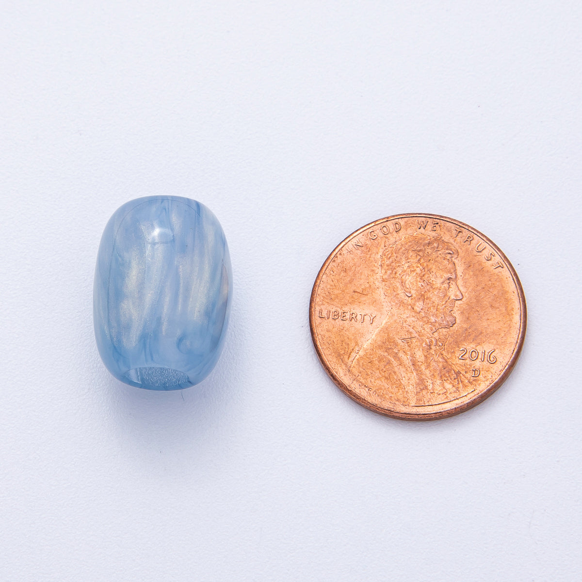 15.5mm Black, Red, Blue, Black Glitter Acrylic Resin Oblong Bead Set ( 10 pcs ) | B614 B617