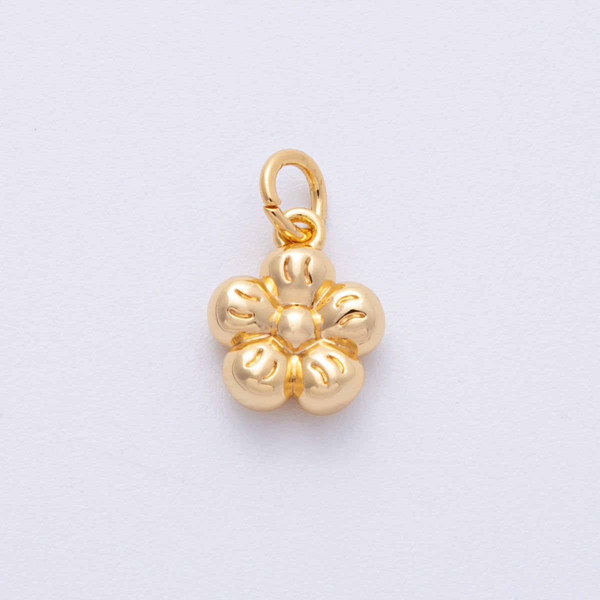18K Gold Filled 11.5mm Daisy Flower Mini Multidimensional 3D Charms | Charms-00119