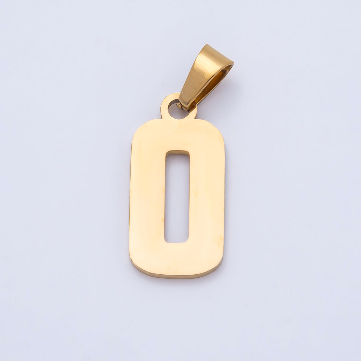 PVD Stainless Steel 23mm Sport Jersey Varsity Number Pendant | Charms-00981 ~ Charms-00990