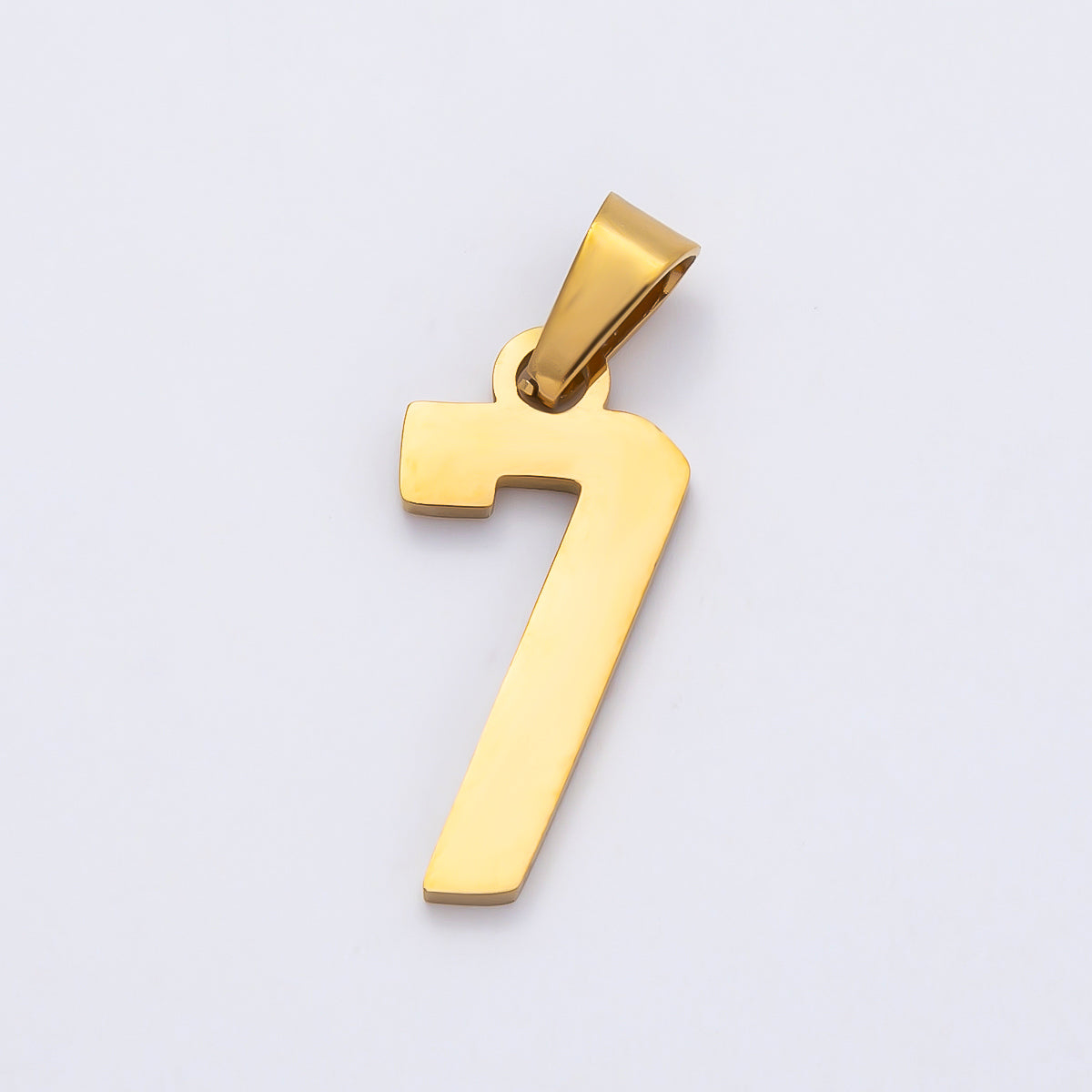 PVD Stainless Steel 23mm Sport Jersey Varsity Number Pendant | Charms-00981 ~ Charms-00990