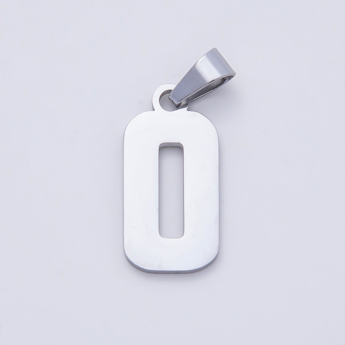 Stainless Steel 23mm Sport Jersey Varsity Number Pendant | Charms-00991 ~ Charms-01000