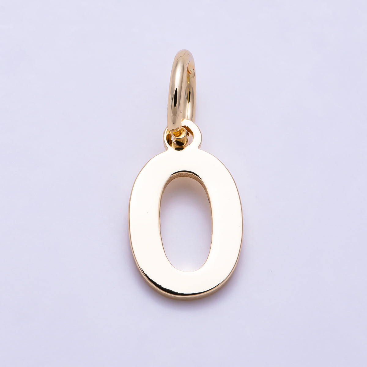 16K Gold Filled 11mm Bold Geometric Number Charm 0-9 | Charms-01736 ~ Charms-01745