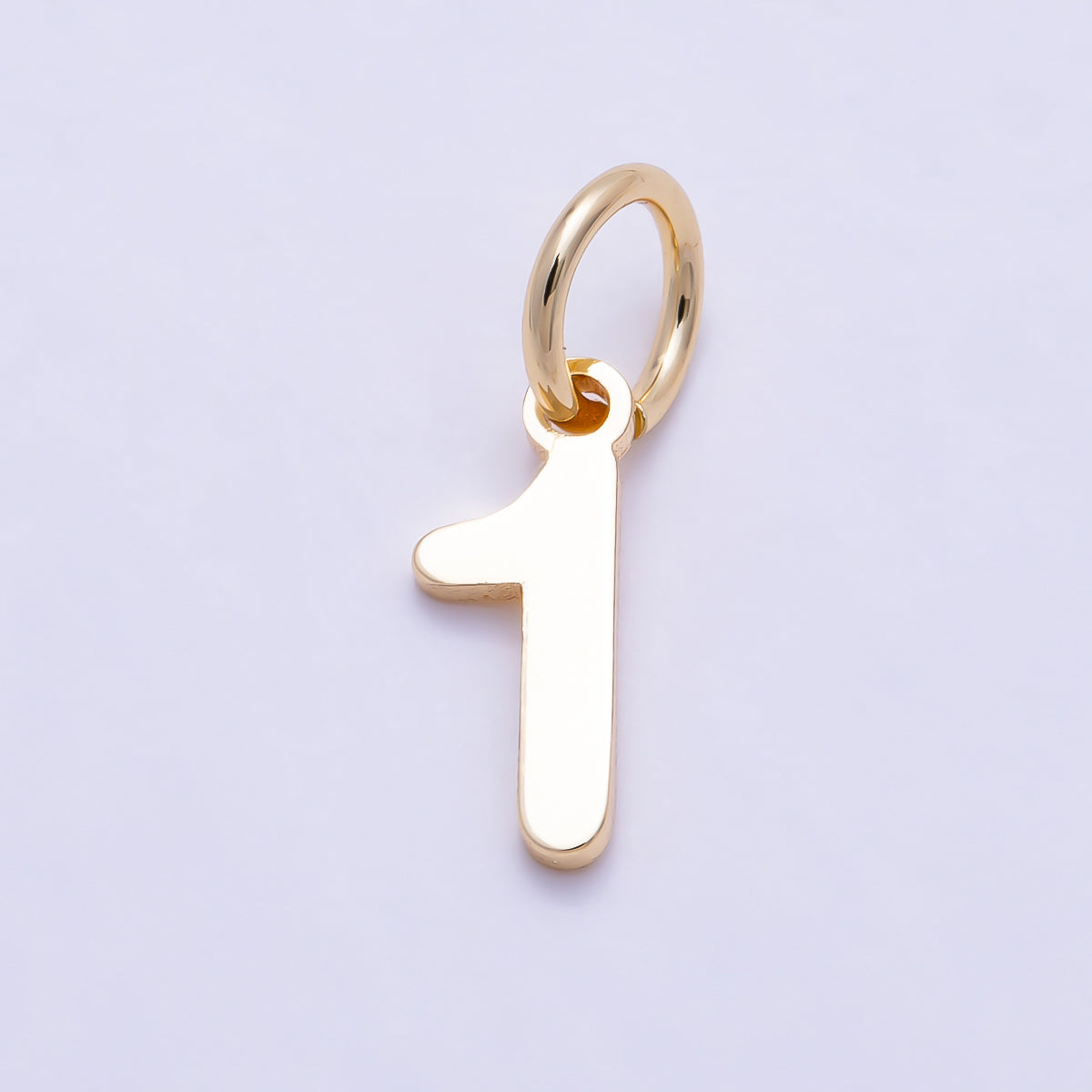 16K Gold Filled 11mm Bold Geometric Number Charm 0-9 | Charms-01736 ~ Charms-01745