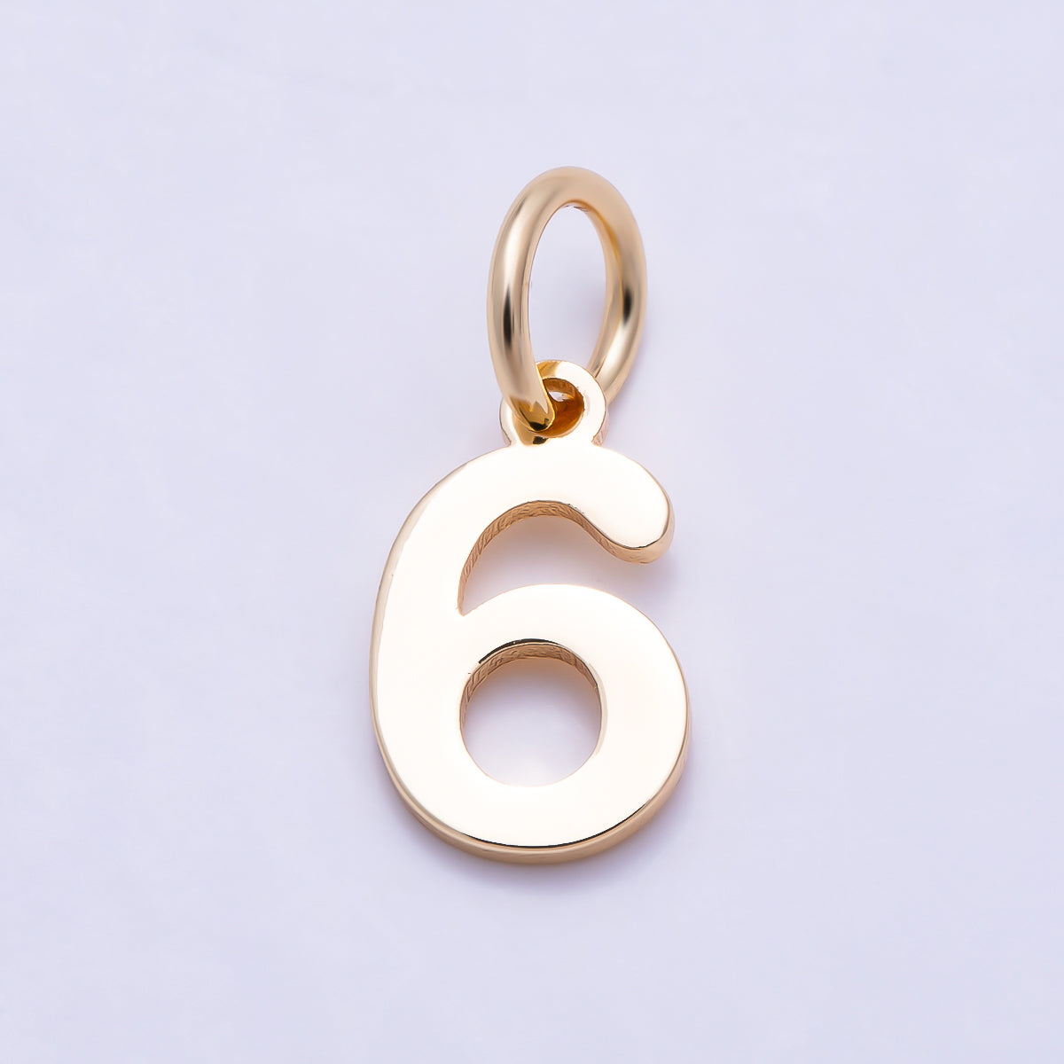 16K Gold Filled 11mm Bold Geometric Number Charm 0-9 | Charms-01736 ~ Charms-01745