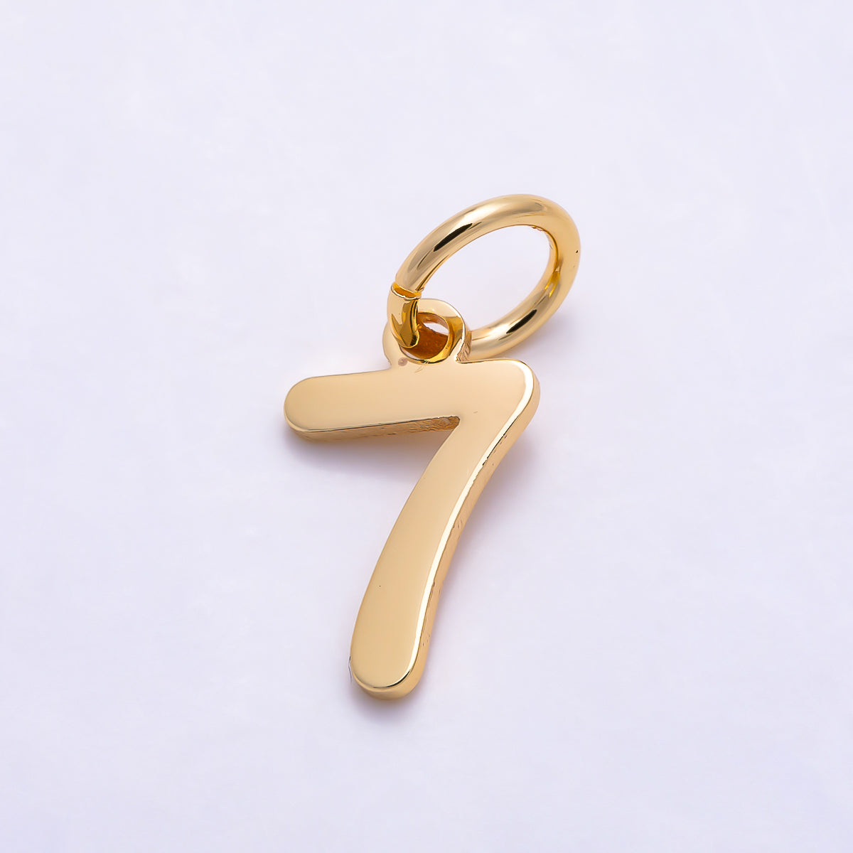 16K Gold Filled 11mm Bold Geometric Number Charm 0-9 | Charms-01736 ~ Charms-01745