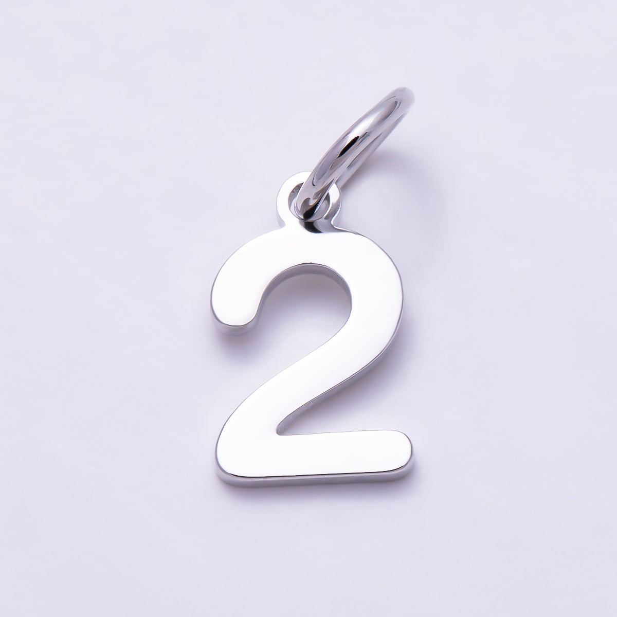 Silver 11mm Bold Geometric Number Charm 0-9 | Charms-01746 ~ Charms-01755