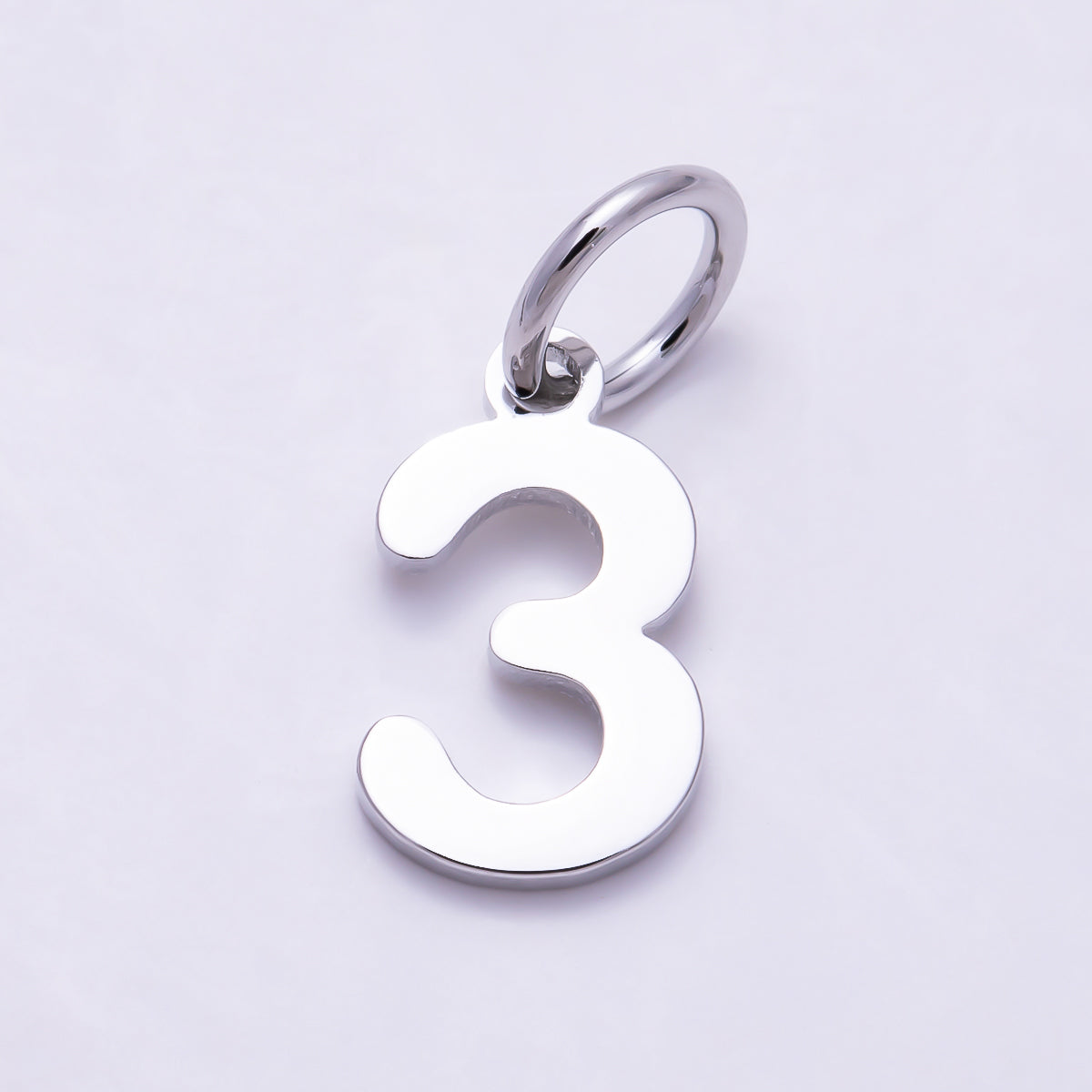 Silver 11mm Bold Geometric Number Charm 0-9 | Charms-01746 ~ Charms-01755