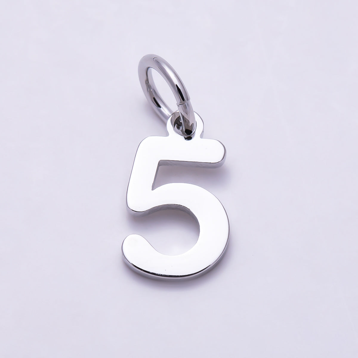 Silver 11mm Bold Geometric Number Charm 0-9 | Charms-01746 ~ Charms-01755