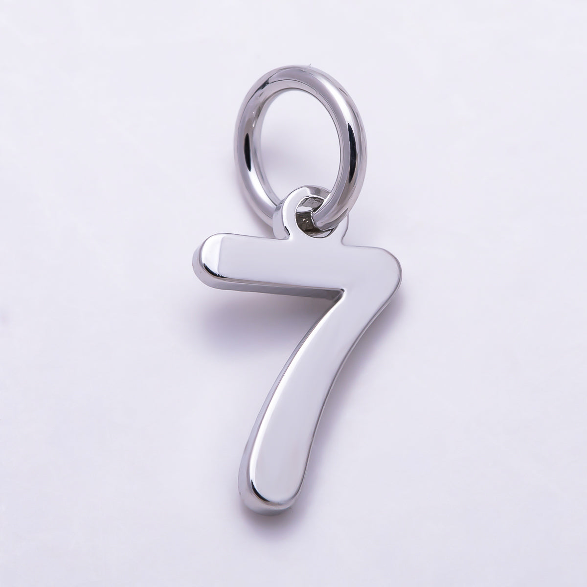 Silver 11mm Bold Geometric Number Charm 0-9 | Charms-01746 ~ Charms-01755