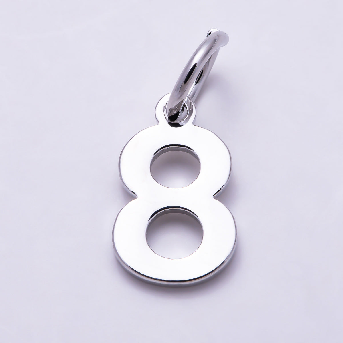 Silver 11mm Bold Geometric Number Charm 0-9 | Charms-01746 ~ Charms-01755