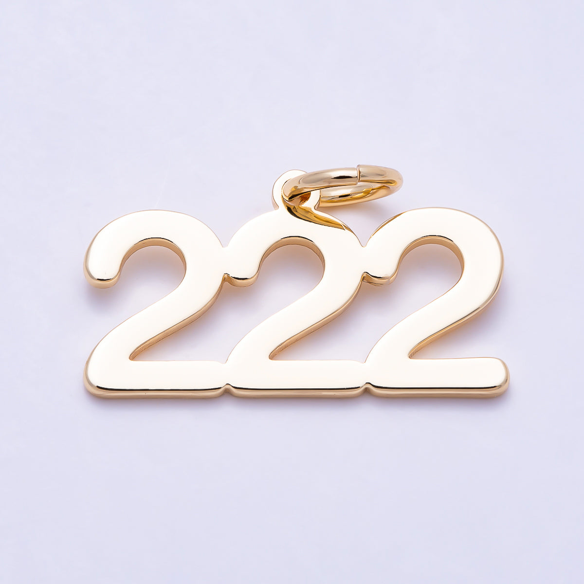 16K Gold Filled 21mm Angel Number 111-999 Triple Digit Charm 0-9 | Charms-01756 ~ Charms-01764