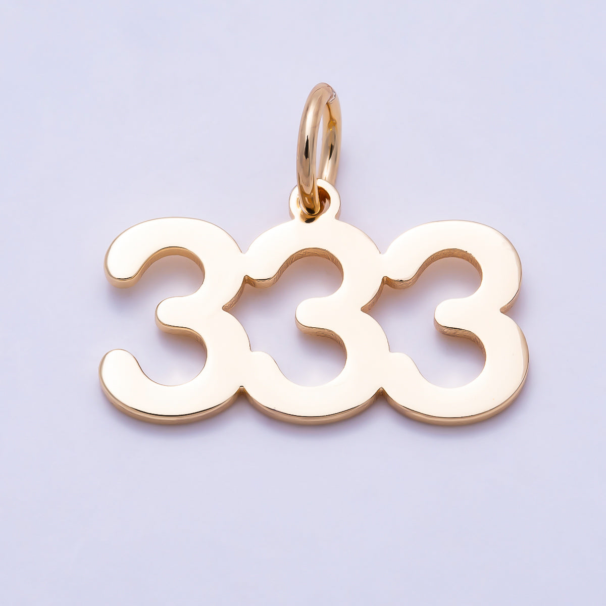 16K Gold Filled 21mm Angel Number 111-999 Triple Digit Charm 0-9 | Charms-01756 ~ Charms-01764