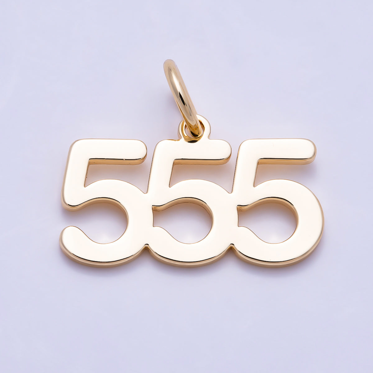 16K Gold Filled 21mm Angel Number 111-999 Triple Digit Charm 0-9 | Charms-01756 ~ Charms-01764