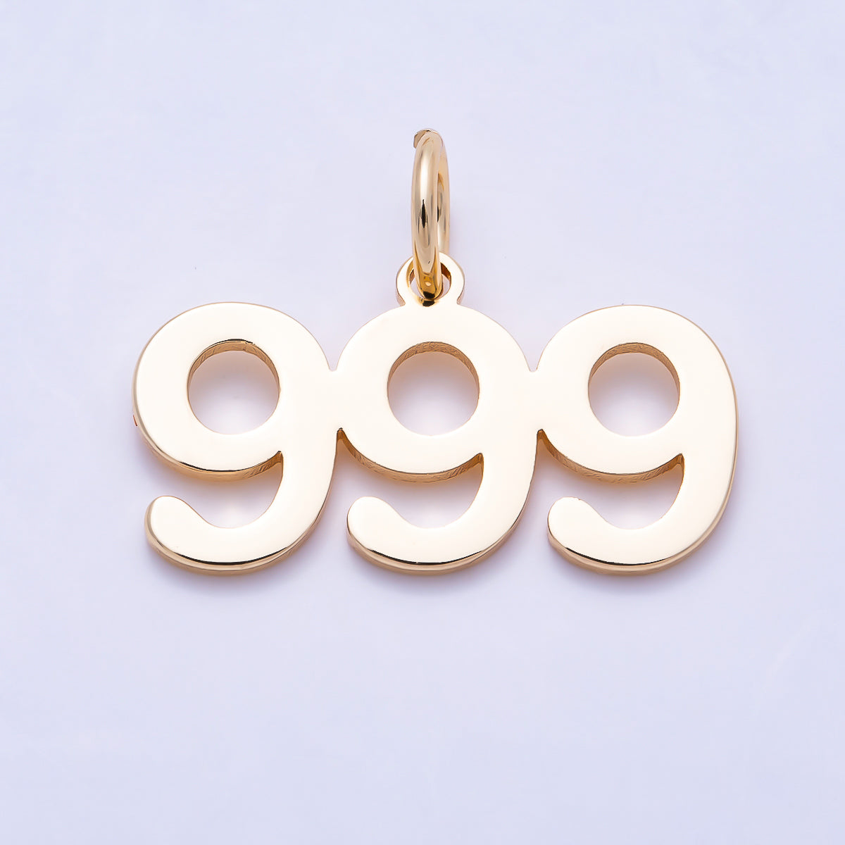 16K Gold Filled 21mm Angel Number 111-999 Triple Digit Charm 0-9 | Charms-01756 ~ Charms-01764