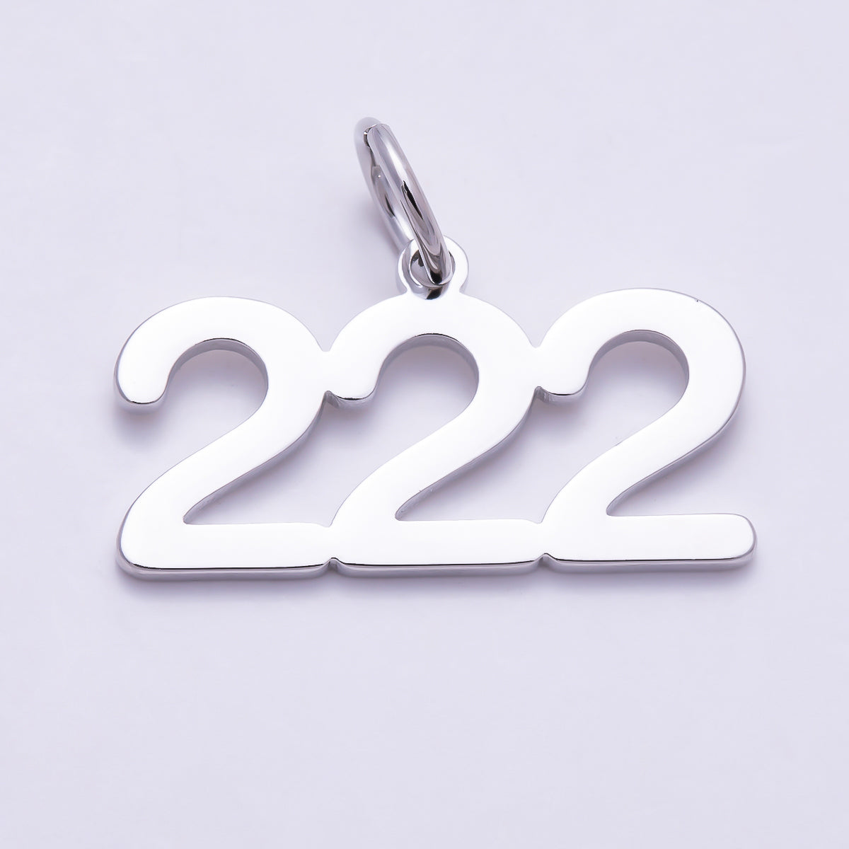 Silver 21mm Angel Number 111-999 Triple Digit Charm 0-9 | Charms-01765 ~ Charms-01773
