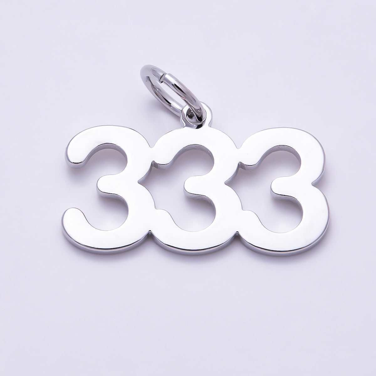 Silver 21mm Angel Number 111-999 Triple Digit Charm 0-9 | Charms-01765 ~ Charms-01773