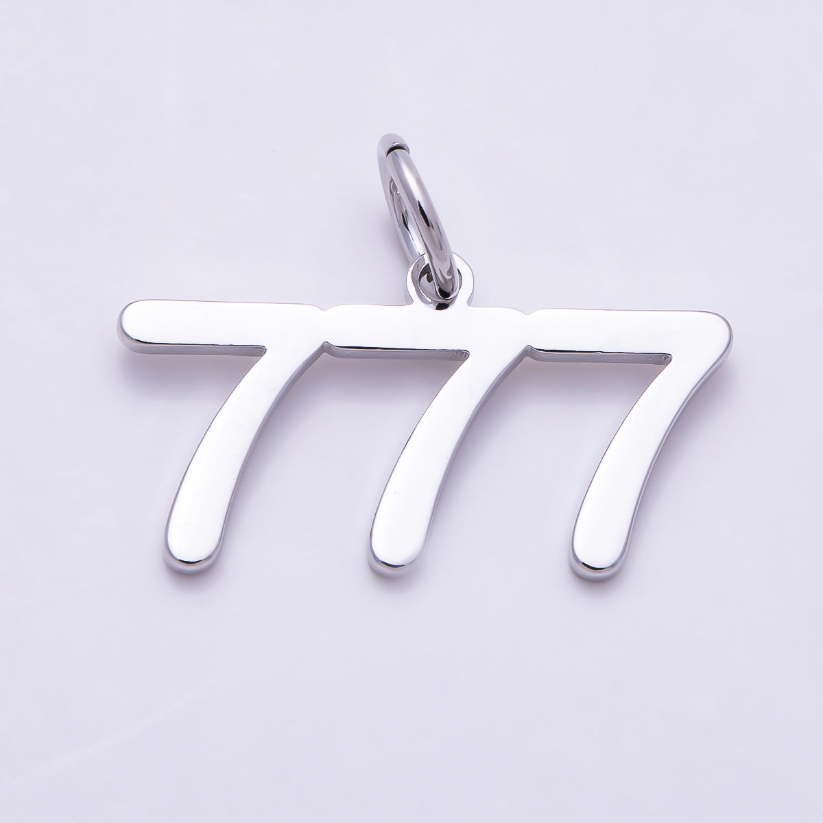 Silver 21mm Angel Number 111-999 Triple Digit Charm 0-9 | Charms-01765 ~ Charms-01773