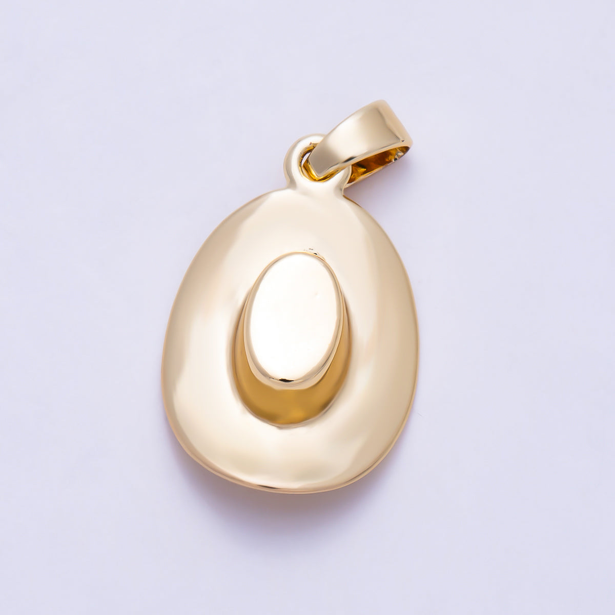 16K Gold Filled 20mm Minimalist Cow Boy Boot Multidimensional 3D Pendant | Charms-02008