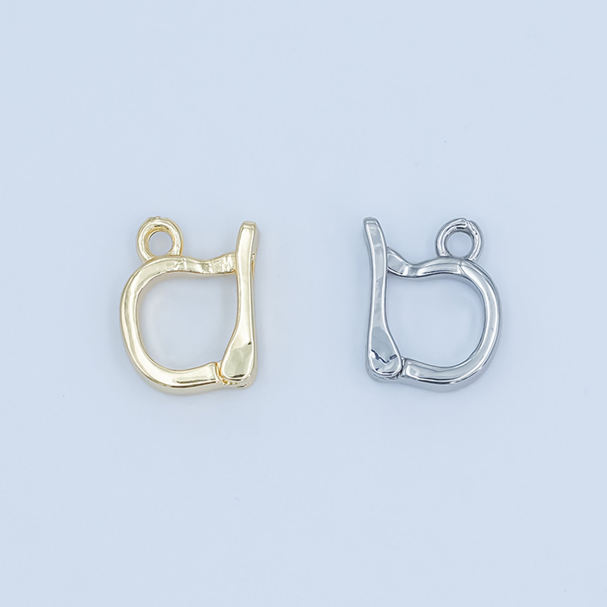24K Gold Snap Bail Minimalist Finding in Gold & Silver | Z1138