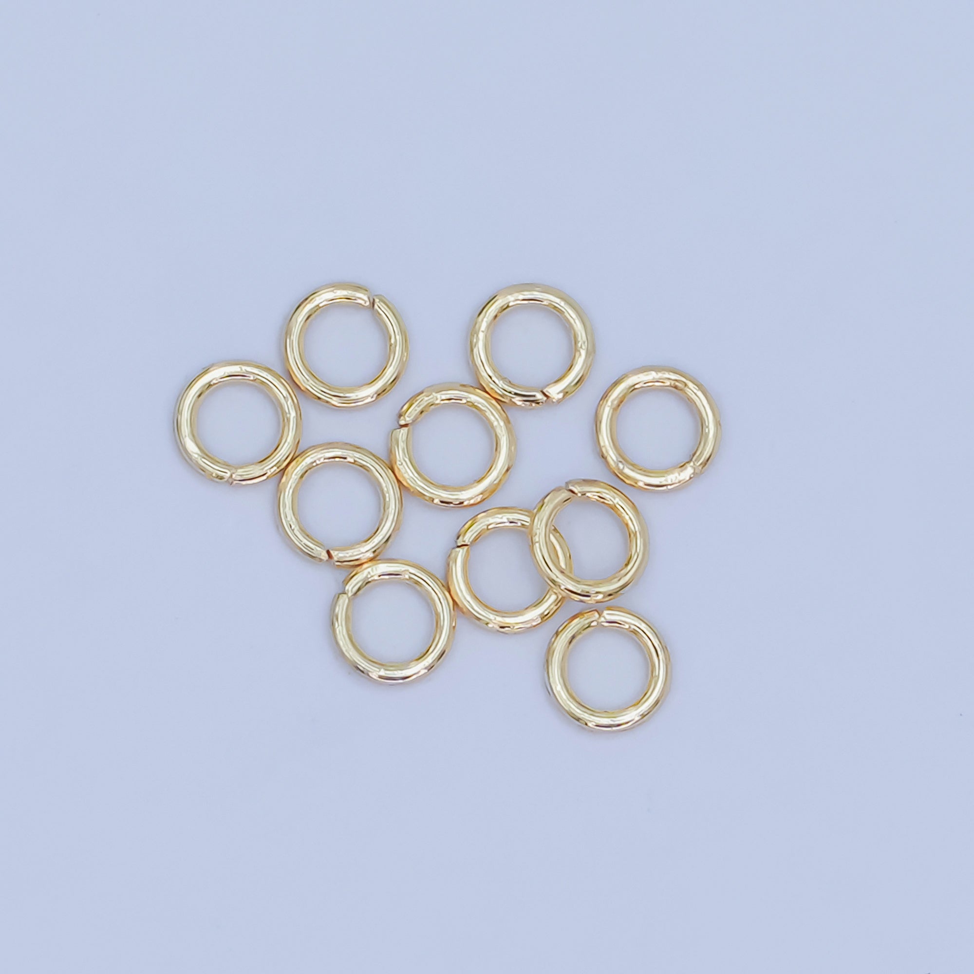 24K Gold Filled 3mm x 0.5mm ( 26 gauge ) Minimalist Jump Ring Finding Set in Gold & Silver | SP-1614