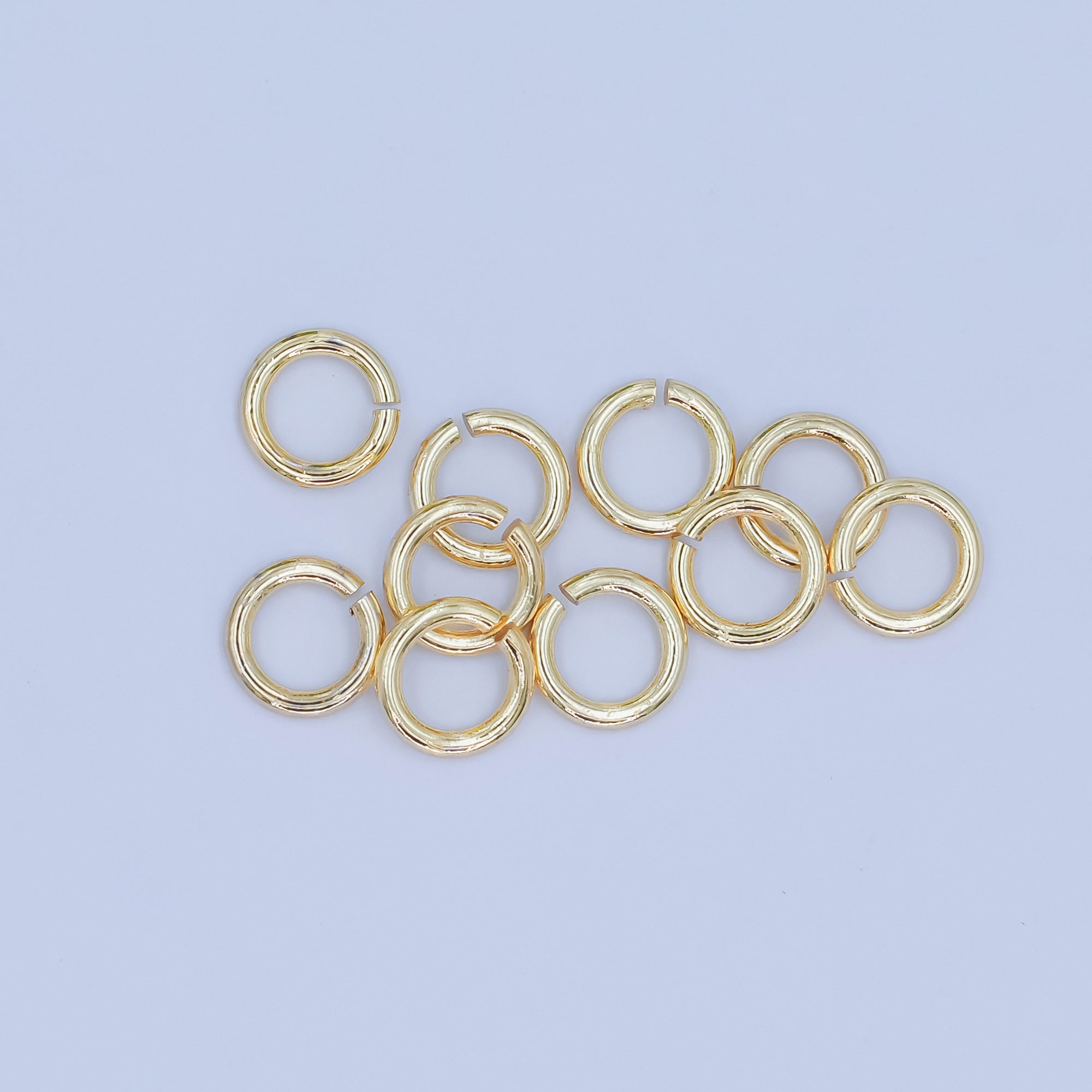 24K Gold Filled 6mm x 1mm ( 19 Gauge ) Minimalist Jump Ring Finding Set | SP-1624