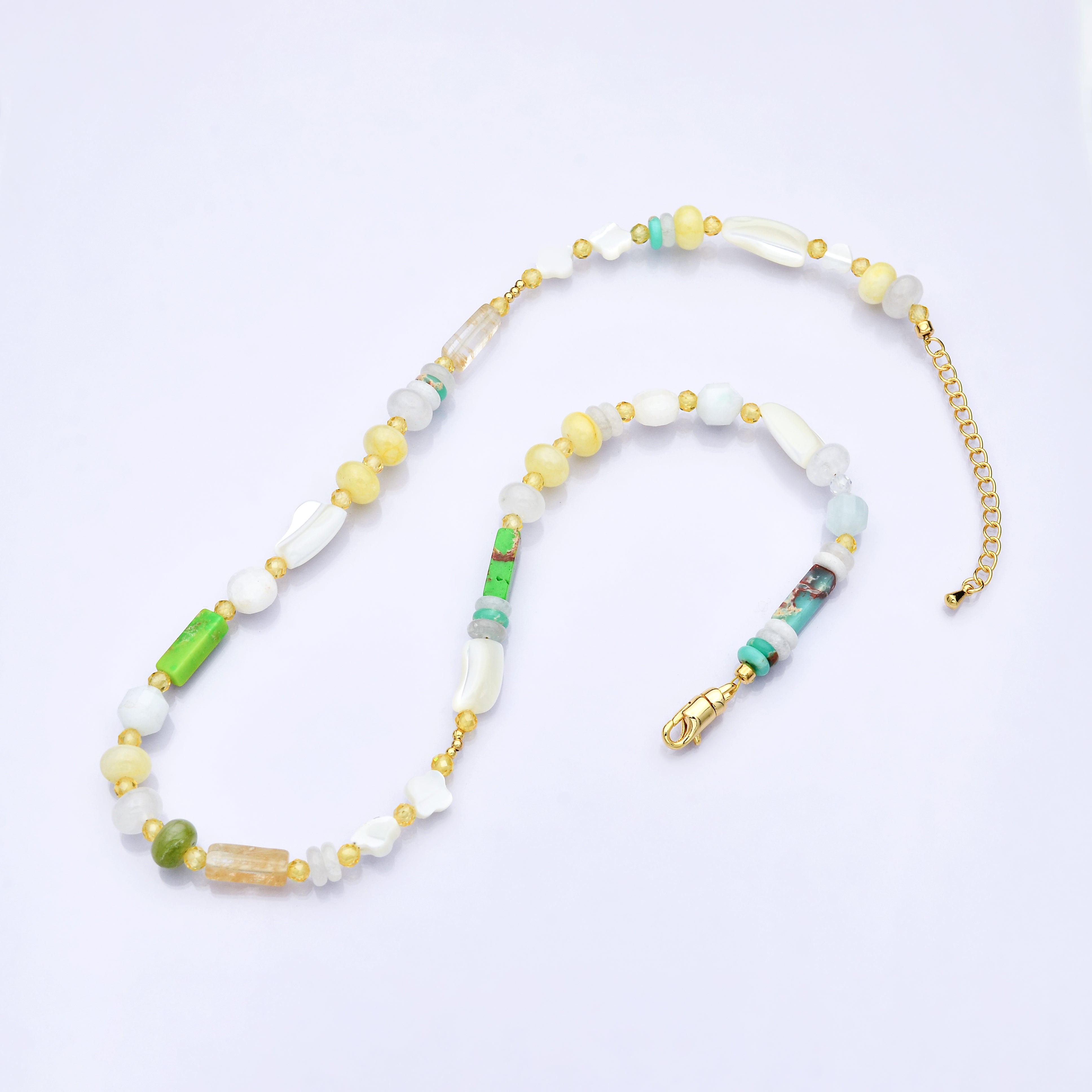 PRE-ORDER: 24K Gold Filled Summer Candy Gemstone Necklace | ETA 3 Weeks