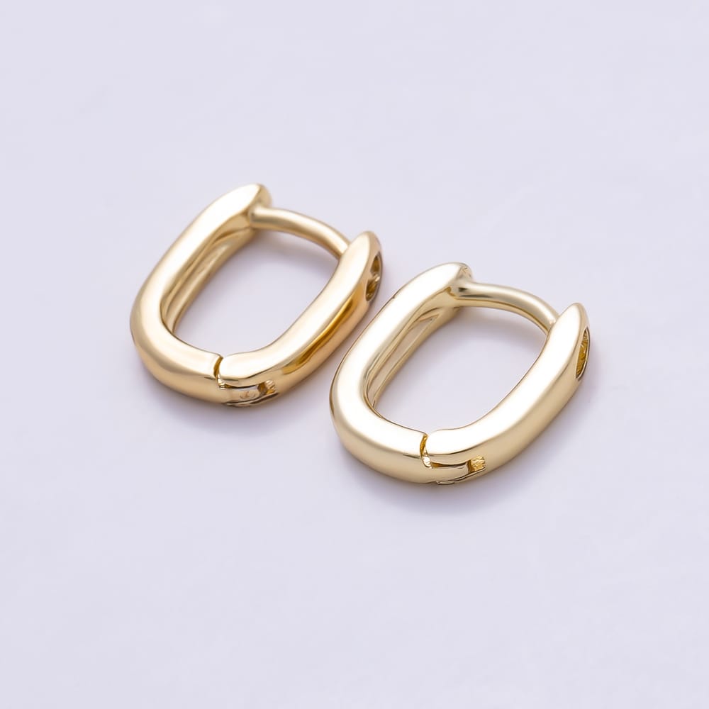 14K Gold Filled 10mm Minimalist U-Shaped Cartilage Huggie Earrings | Earrings-01141