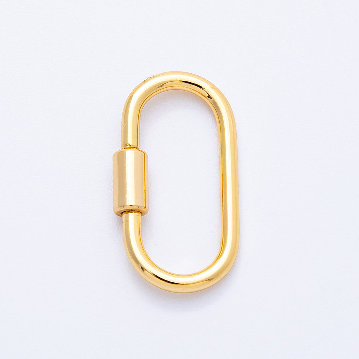 18K Gold Filled 26mm Rectangular Carabiner Lock Clasp Closure Finding | Findings-00039