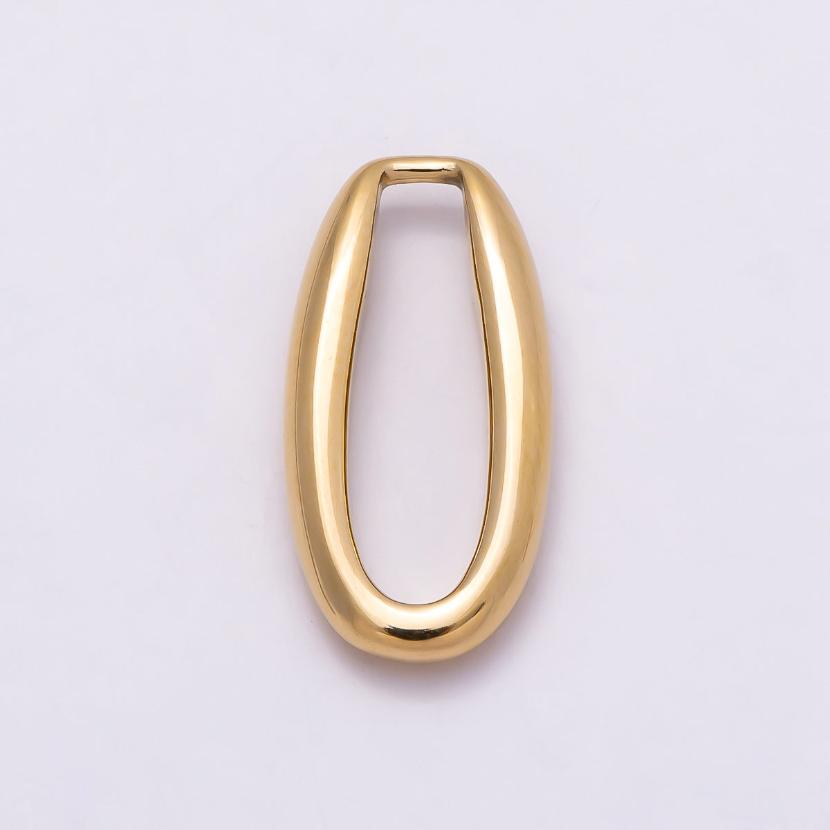 Stainless Steel 18mm Minimalist Open Oval Link Pendant Findings | Findings-00176