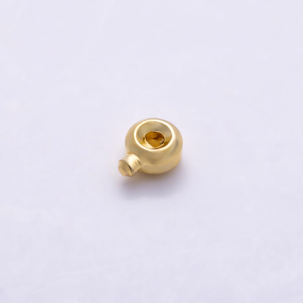 16K Gold Filled 4mm Minimalist Rondelle Stopper Findings by 20 Pieces | Findings-00187