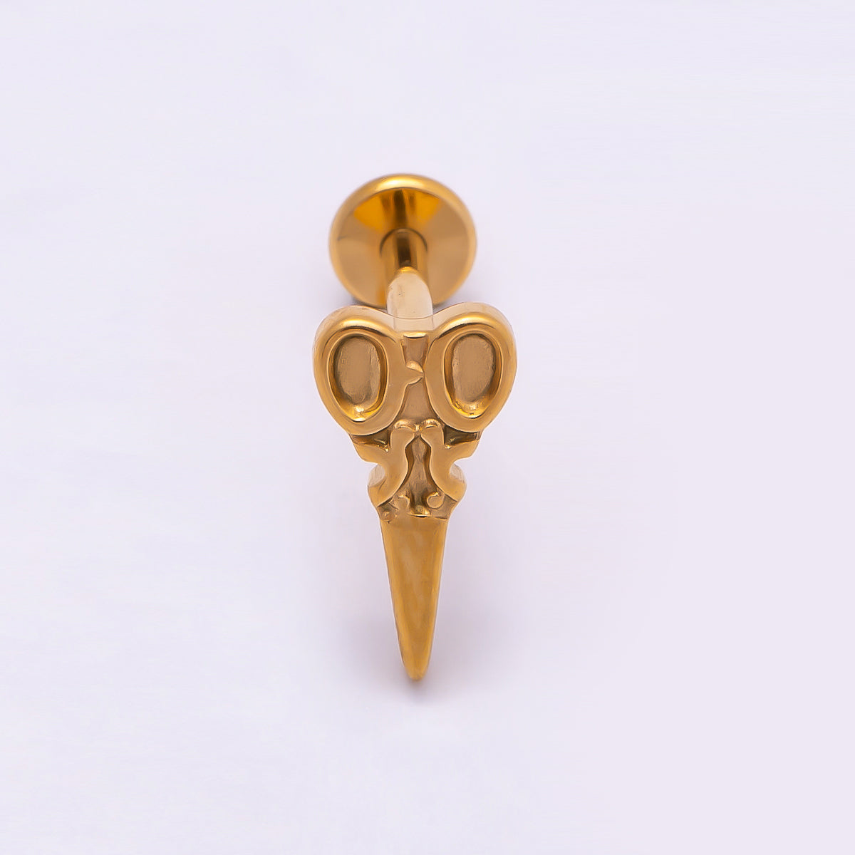 Stainless Steel 10mm Hair Scissors Single Cartilage Piercing Flat Back Stud in Gold & Silver | Findings-00220 Findings-00221