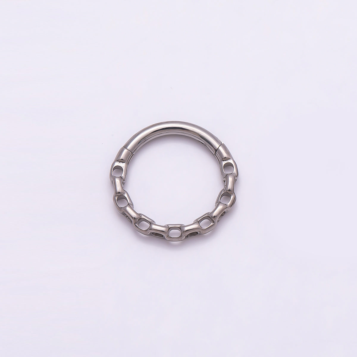 Titanium 11mm Cable Single Septum Cartilage Piercing Clicker in Gold & Silver | Findings-00307 Findings-00308
