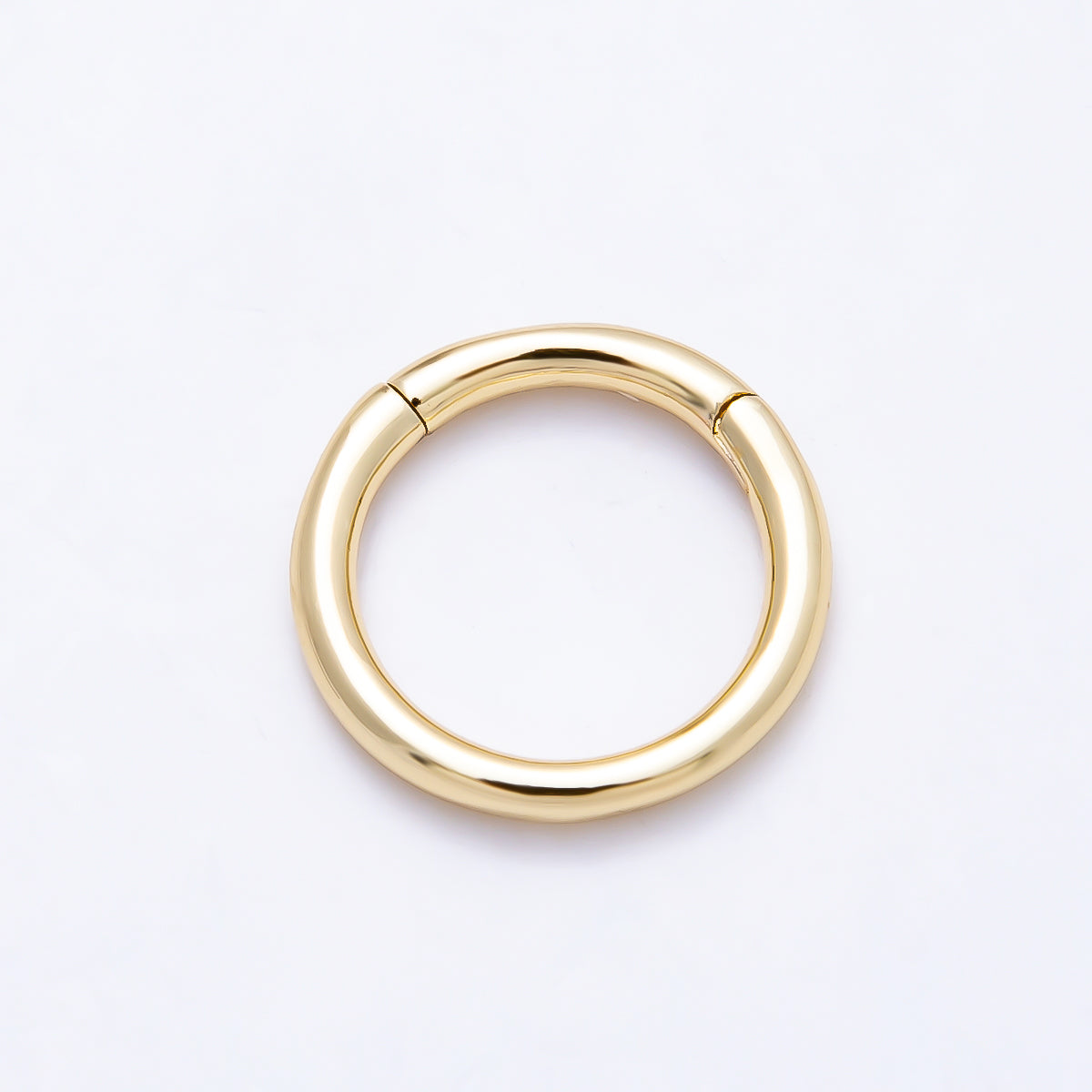 16K Gold Filled 15mm Minimalist Circle Round Pull Gate Findings | Findings-00418